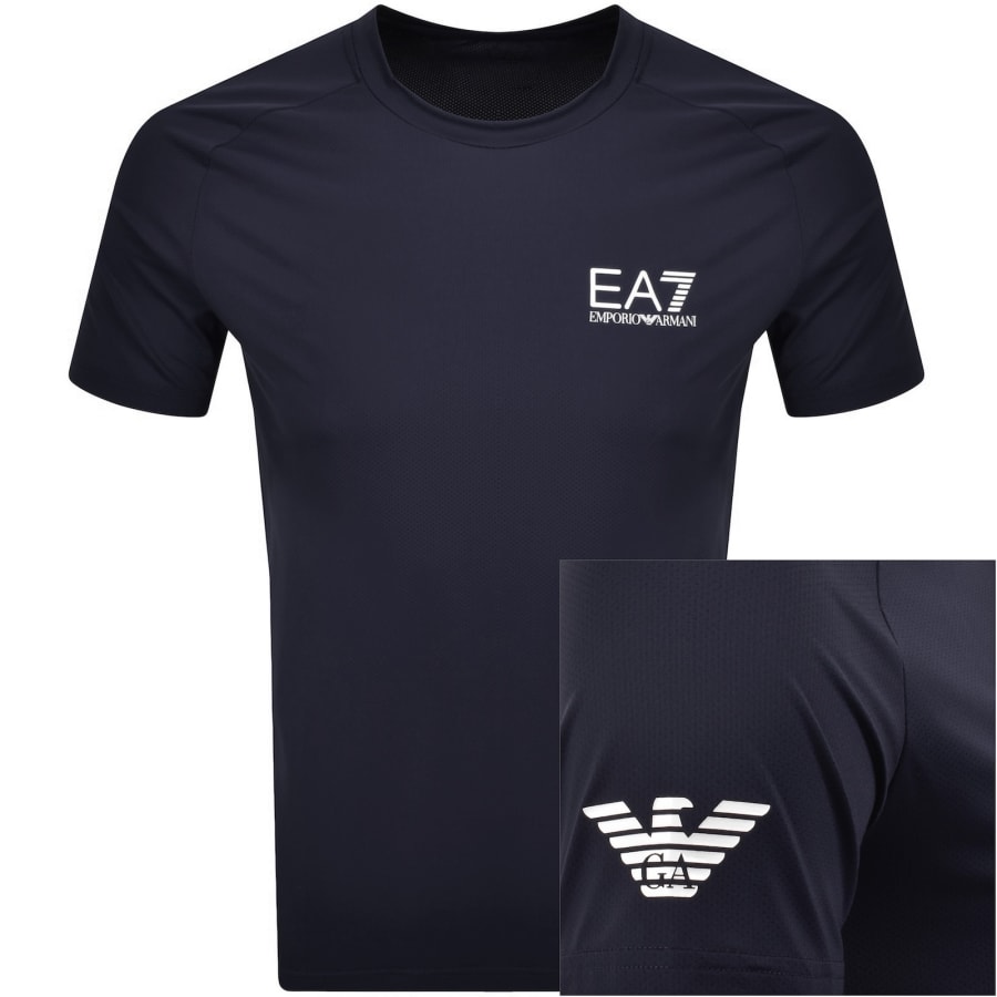 EA7 Emporio Armani Ventus7 T Shirt Navy | Mainline Menswear x